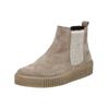 Plateaustiefelette GABOR "Gabor Stiefelette Veloursleder/Textil", Damen, Gr. 43, beige (dunkelbeige), Veloursleder, Textil, casual, Schuhe