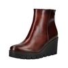 Keilstiefelette GABOR "Gabor Stiefelette Nappaleder", Damen, Gr. 38,5, braun (mittelbraun), Nappaleder, casual, Schuhe
