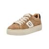 Sneaker TAMARIS "Tamaris Sneaker Leder/Textil", Damen, Gr. 38, braun (camel), Leder, Textil, casual, Schuhe