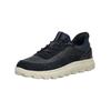 Sneaker GEOX "Geox Sneaker Leder/Textil", Herren, Gr. 43, blau (navy), Leder, Textil, casual, Schuhe
