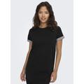 Jerseykleid JDY "JDYIVY S/S DRESS JRS NOOS", Damen, Gr. S, N-Gr, schwarz, Jersey, Obermaterial: 62% Baumwolle, 38% Polyester, unifarben, modisch, regular fit, Rundhals, Kurzarm, Kleider, Sommerkleid