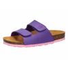 Pantolette LICO "Pantolette Bioline Velcro Kids", Gr. 35, lila, Filz, Schuhe
