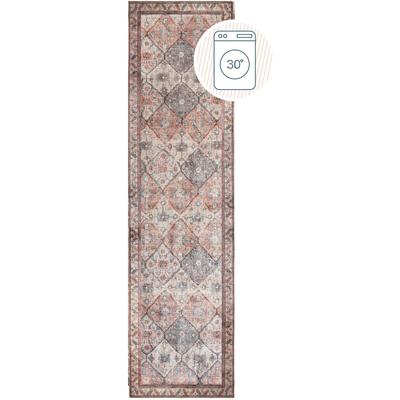 Teppich FLAIR RUGS "Dion", rot, B:60cm H:4mm L:230cm, Kunstfaser, Teppiche, Waschbarer Traditioneller Teppich Image