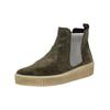 Plateaustiefelette GABOR "Gabor Stiefelette Veloursleder/Textil", Damen, Gr. 37,5, grün (dunkelgrün), Veloursleder, Textil, casual, Schuhe