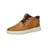Sneaker GEOX "Geox Sneaker Leder/Textil", Herren, Gr. 43, braun (hellbraun), Leder, Textil, casual, Schuhe