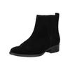 Stiefelette GABOR "Gabor Stiefelette Veloursleder", Damen, Gr. 39, schwarz, Veloursleder, casual, Schuhe