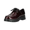 Schnürschuh HÖGL "Högl Halbschuhe Leder", Damen, Gr. 38,5, rot (weinrot), Leder, casual, Schuhe