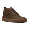 Schnürboots CLARKS "Streethill Hi", Herren, Gr. 42, grün (khaki), Nubukleder, casual, Schuhe, Desert Boots, High Top Sneaker mit Wechselfußbett
