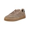 Sneaker TAMARIS "Tamaris Sneaker Veloursleder", Damen, Gr. 39, grau (taupe), Veloursleder, casual, Schuhe
