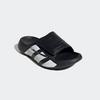 Badesandale ADIDAS SPORTSWEAR "LIGHTBLAZE ADILETTE", Gr. 44,5, schwarz-weiß (core schwarz, cloud weiß, cloud weiß), Synthetik, sportlich, Schuhe