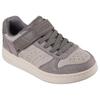 Sneaker SKECHERS "QUICK STREET", Kinder, Gr. 28, grau (taupe), Textil, Lederimitat, casual, Schuhe, Retro Sneaker mit Klettverschluss, Größenschablone zum Download