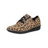 Schnürschuh CLARKS "Clarks Halbschuhe Leder", Damen, Gr. 38, braun (leopard), Leder, casual, Schuhe
