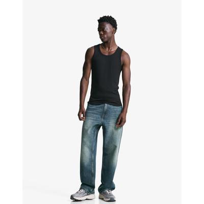 Bershka Baggy Jeans Men 30 Green