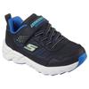 Sneaker SKECHERS "SKECHERS ELITE SPORT TREAD", Kinder, Gr. 27, schwarz (schwarz, blau), Lederimitat, sportlich, Schuhe, Trekkingschuh mit waterproof, Größenschablone zum Download