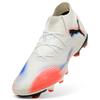 Fußballschuh PUMA "FUTURE 8 PRO FG/AG", Gr. 43, puma weiß, puma schwarz, glowing rot, Synthetik, sportlich, Schuhe, für Rasenplätze