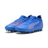 Fußballschuh PUMA "ULTRA 6 MATCH MG Fußballschuhe Jugendliche", Kinder, Gr. 34.5, ultra blau weiß glowing rot, Obermaterial: Synthetik, Textil; Futter: Synthetik, Textil; Innensohle: Textil; Laufsohle: Synthetik, Schuhe