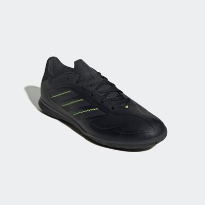 Fußballschuh ADIDAS PERFORMANCE "COPA PURE 3 CLUB HALLE E", Gr. 40, core schwarz, dgh solid grau, lucid lemon, Synthetik, sportlich, Schuhe, geeignet als Hallenschuhe Image