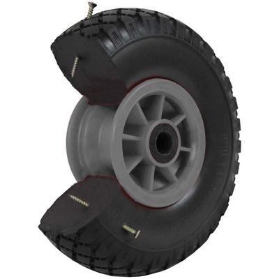 Sackkarrenrad Vollgummi 260x85 mm 3.00-4 pu Ersatzrad Rad Reifen Achsenlager 75 mm grau Image