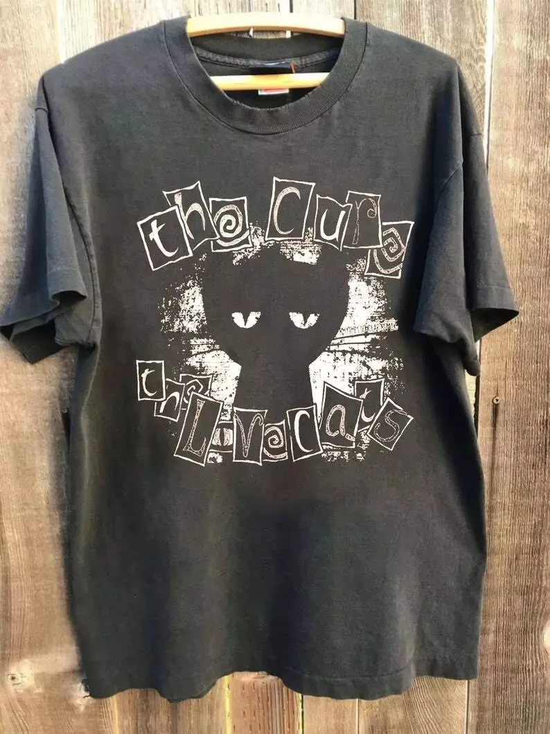 Vintage The Cure Band 90er Rock Band Unisex Sommer Neue Vintage Mode Herren- und Damenoberteile Image