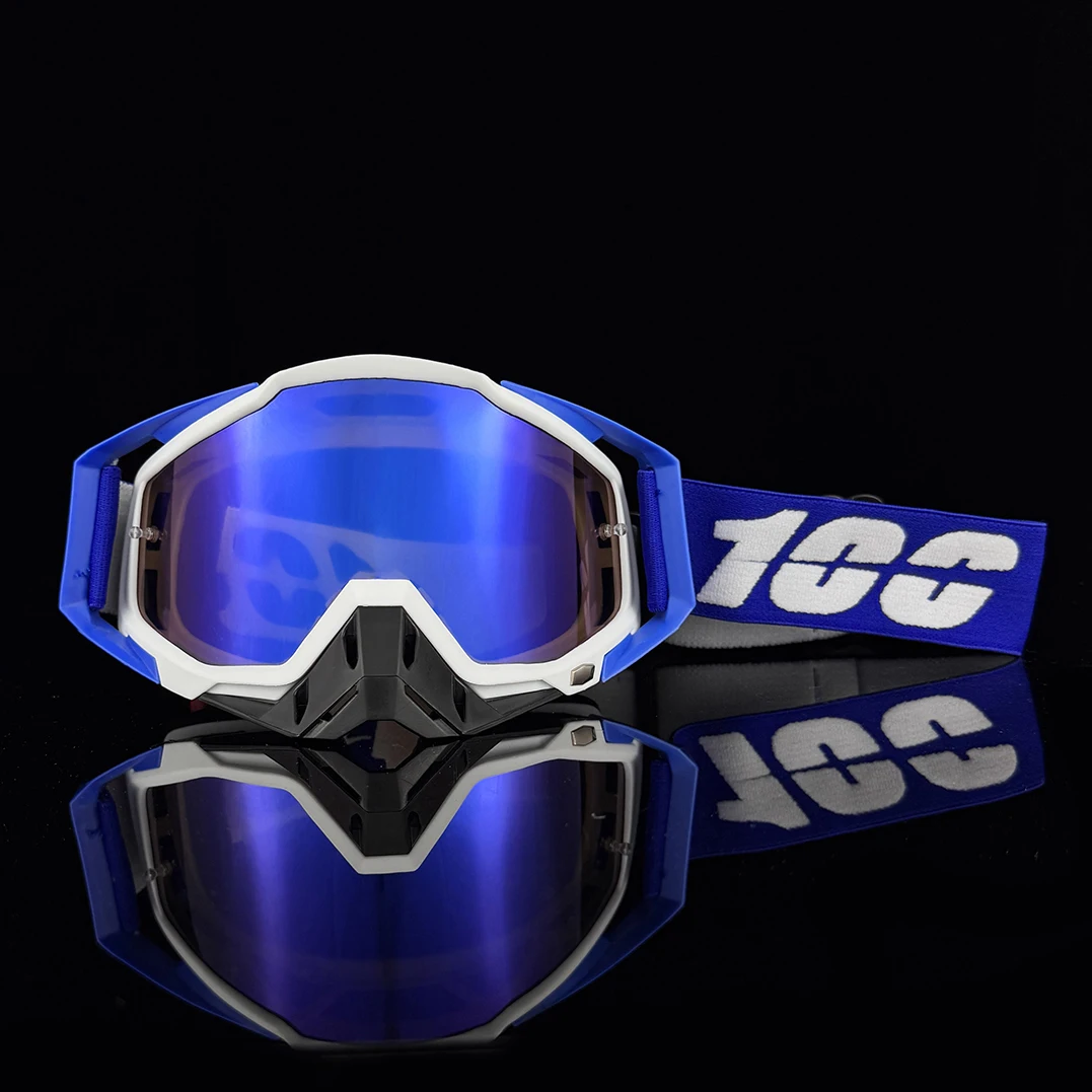 100 Brille Motocross HD Objektiv Motorrad Brille Reiten Brillen Männer Moto MX MTB Sonnenbrille Dirt Bike Zubehör ﻿ Image