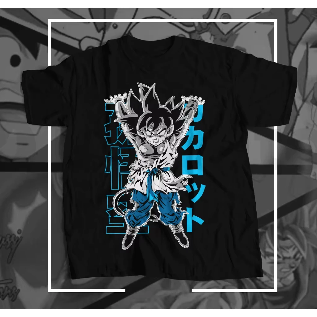 Son Goku Dragon Ball Japan Anime Männer Frauen Sommer T-shirt Harajuku Retro Kurzarm Lose Übergroßen Casual Bequeme Y2k Image
