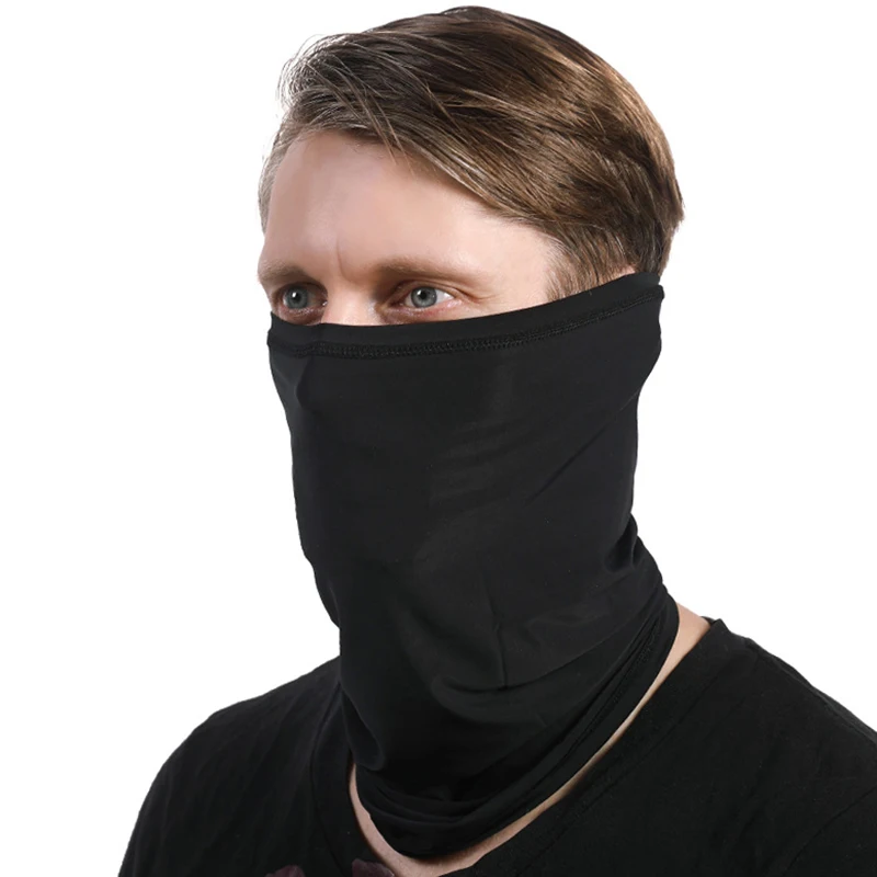 Radfahren Gesichtsmaske Eis Seide Schweißabsorbierend Atmungsaktiv Angeln Training Sport UV Gesichtsschal Halsmanschette Sommer Gesichtsbandana Image