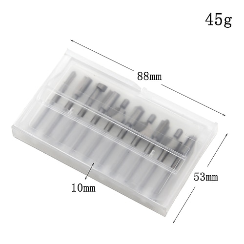 10 pz punte del router set 1/8 pollici 3mm mini gambo in acciaio ad alta velocità punte da trapano file rotanti per utensili da taglio woodden