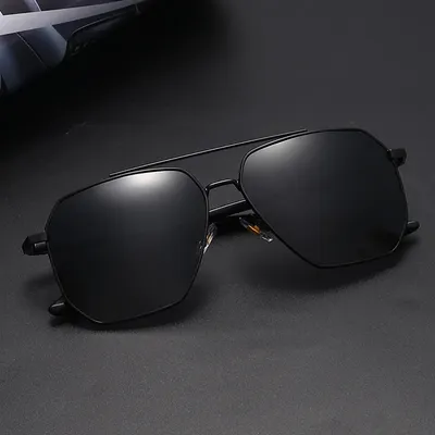 Classic Pilot Men Sunglasses Polarized Vintage Metal Ray Sun Glasses Women Mirror Colors Driving Male Shades UV400