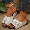 Neue Schuhe Frauen Sandalen Sommer Elegante Schuhe Frau Rutschen Sandalen Damen Keil Sandalen für Frauen Casual Schuhe Slipper Weibliche