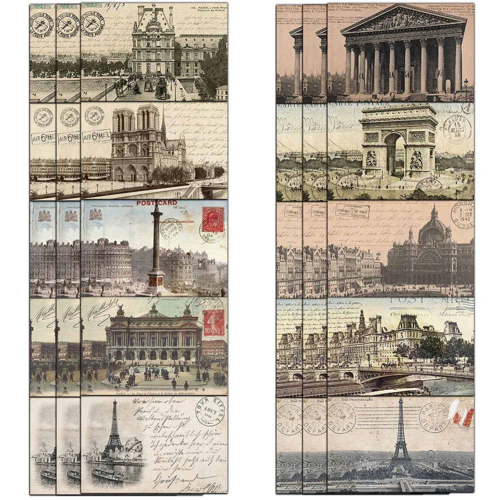 30/pcs Reise erinnerungen Serie Original Lesezeichen kreative Handbücher DIY dekorative Materialien Student Tags Image