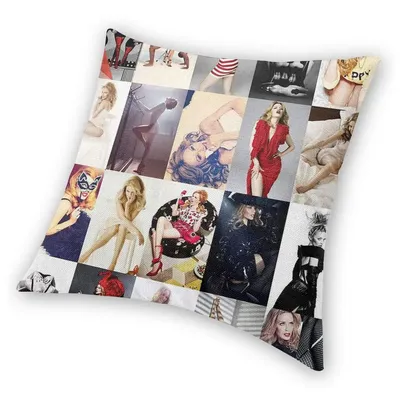 Kylie Minogue Quadratischer Kissenbezug, Kissenbezug, Kissen, Dekor, Komfort-Überwurfkissen für Zuhause, Sofa Image