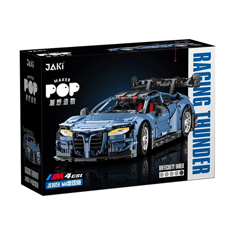 Auf Lager jk9058 1:10 moc technische rc Sportwagen Bausteine m4 Montage Ziegel Modell Kinderspiel zeug Weihnachts geschenkset Image