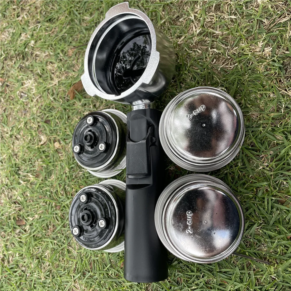 Espresso-Kaffee-Werkzeuge, 51 mm Boden, Aluminiumlegierung, Kaffee-Siebträger für Homix Gypas Sachi Nikai Oster Phico Cecotec Hibrew