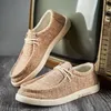 2025 herbst Leinwand Schuhe Mann Komfort Flache männer Müßiggänger Nicht-Leder Casual Schuhe Für Männer Boot Schuhe Große größe 45 chaussure hommes