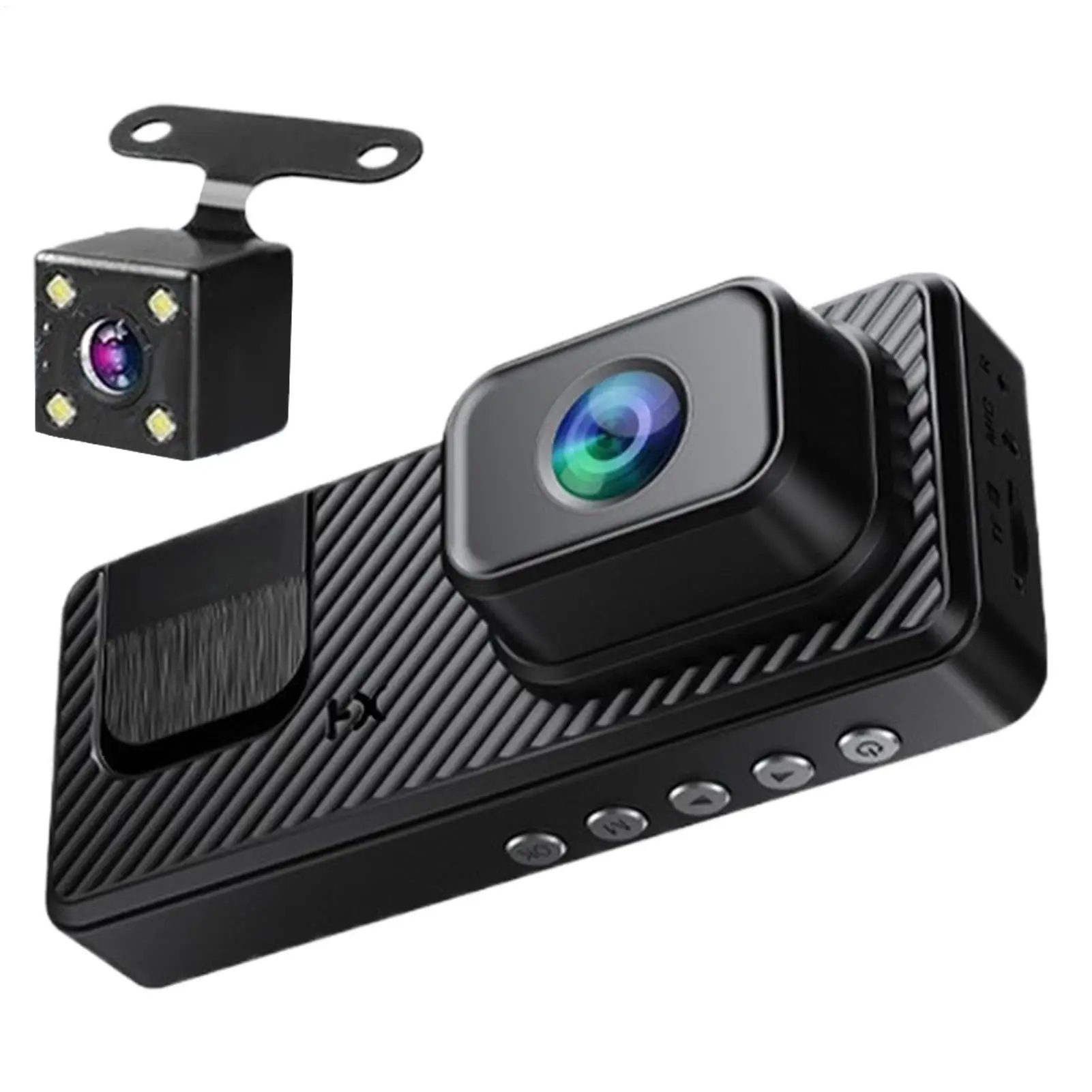 Dash Cam 3 Kanal Batterie Betrieben Dash Cam 1080P Monitor WIFI Infrarot Nachtsicht Vorne Hinten Rückfahr Bild Für Lkw taxi Image