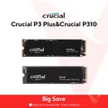SSD Crucial P3 Plus 2TB 1TB 500GB PCIe Gen4 3D NAND NVMe M.2, fino a 5000MB/s
