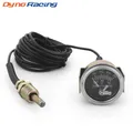 Indicatore temperatura acqua meccanico 12V da 2" 52MM Allarme manuale 50-120 ℃ /130-250 ℉ Misuratore temperatura acqua Sensore NPT 1/2 luce gialla