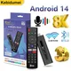 TV98 ATV Android 14 Smart TV Stick 8K 2.4G 5G Dual WiFi BT 5.0 Set Top Box HDR10 TV Box remoto vocale Allwinner H313 Lettore multimediale