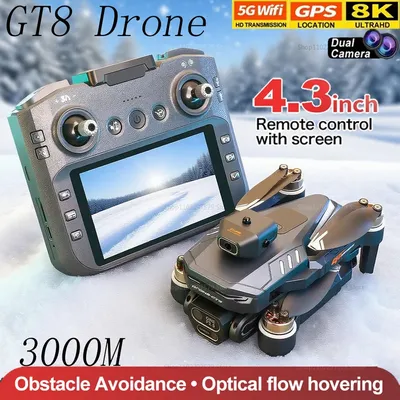 Original GT8 Drones 8K WIFI GPS Professional HD Aerial Photography Quadcopters with Dual Cameras Obstacle Avoidance FPV UAV Toys