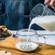 Creative Glass Coffee Milk Mug Large Capacity with Handle Transparent Glass Good Morning Breakfast Cup Cocktail Mugs Coffee Cup