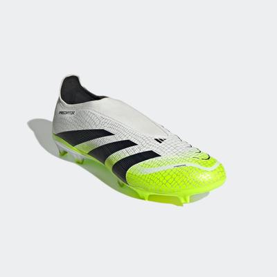 Fußballschuh ADIDAS PERFORMANCE "PREDATOR LEAGUE LACELESS FIRM/MULTI-GROUND", Gr. 42,5, bunt (cloud weiß, core schwarz, lucid lemon), Synthetik, Textil, sportlich, Schuhe, geeignet für Rasen- und Kunstrasenplätze Image