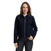 Jackenblazer TOM TAILOR, Damen, Gr. XXXL, blau (sky captain blau), Obermaterial: 54% Baumwolle, 43% Polyester, 3% Elasthan, unifarben, casual, regular fit taillenbedeckt, Langarm gerader Abschluss, Blazer, mit Kragen