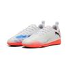 Hallenschuh PUMA "FUTURE 8 PLAY IT JR", Gr. 34, puma weiß, puma schwarz, glowing rot, Synthetik, sportlich, Schuhe