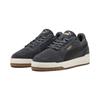 Sneaker PUMA "SHUFFLE DOWNTOWN SD", Gr. 40, dusky gray, puma schwarz, puma gold, Leder, sportlich, Schuhe