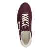 Plateausneaker MARCO TOZZI BY GMK, Damen, Gr. 38, rot (dunkelrot), Lederimitat, Textil, unifarben mit Farbeinsatz, sportlich, Schuhe, Freizeitschuh, Halbschuh, Schnürschuh mit Plüsch-Details