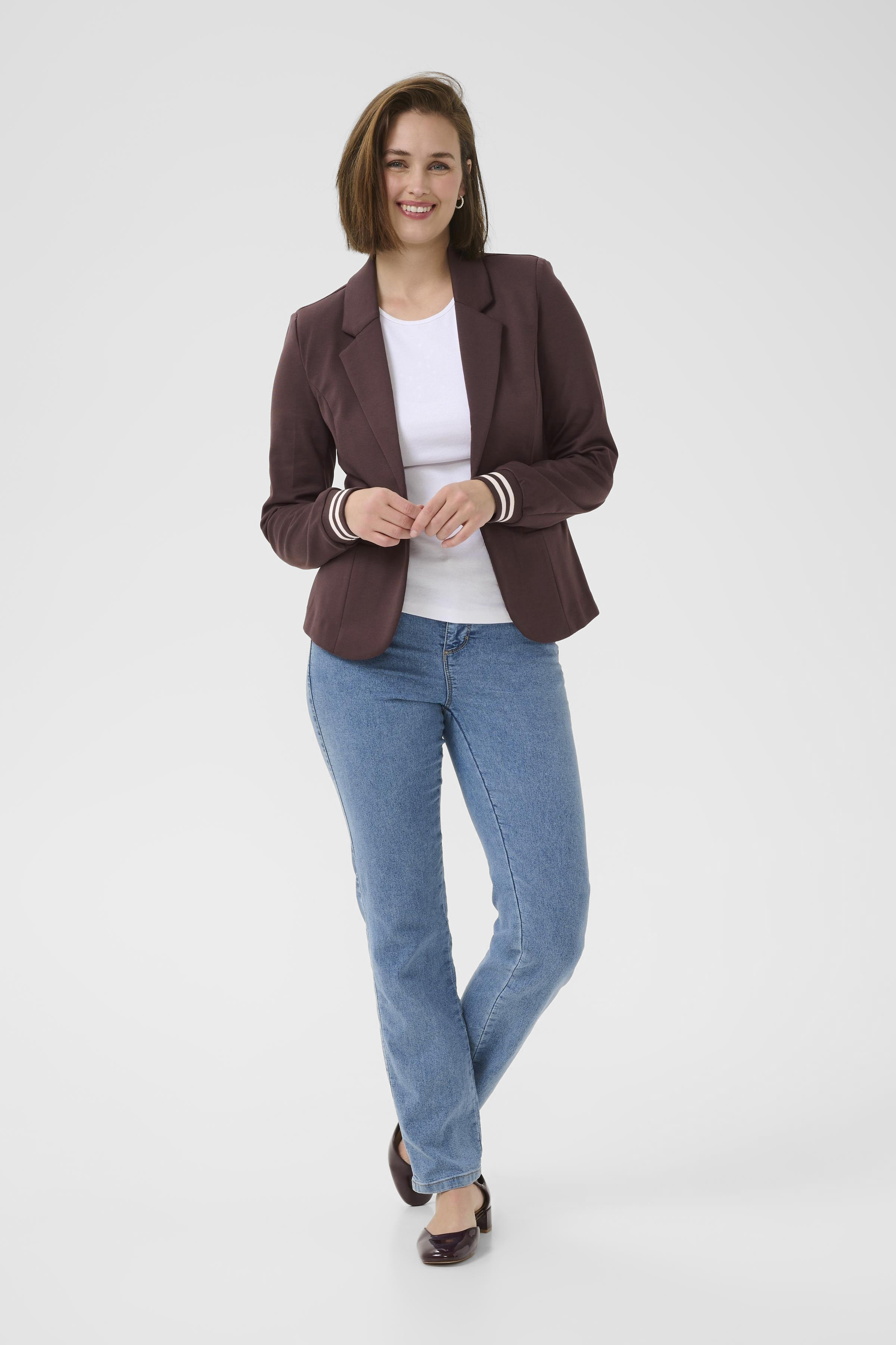 Blazer Kinnie Regular fit brown white Image