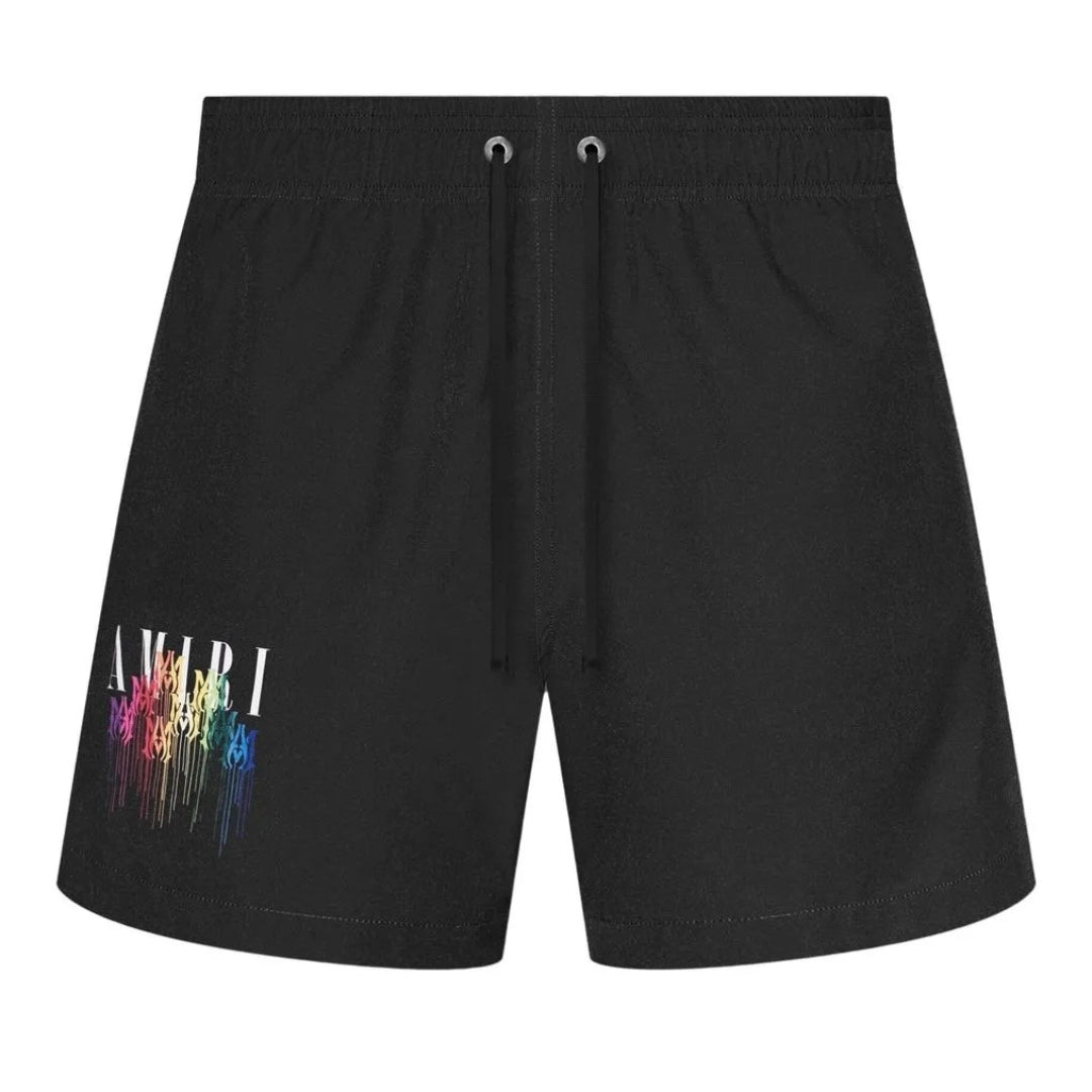 Amiri - Schwarze Badehose mit MA-Tropfenlogo Image