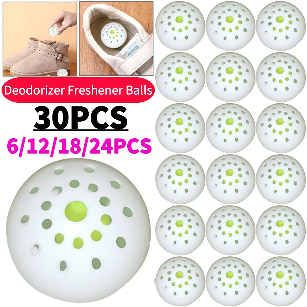 6-30Pcs Deodorant Bälle Für Schuhe Lufterfrischer Schuhe Sneaker Schuh Schrank Gym Taschen Wc Desodorierung Langlebig aromatische Image