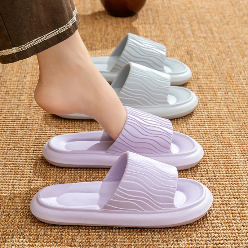 Sommer EVA Weichen Sohlen Frauen Hausschuhe Indoor Hause Casual Flache Flip-Flops Bad Nicht-slip Sandalen Outdoor Männer Strand Rutschen schuh