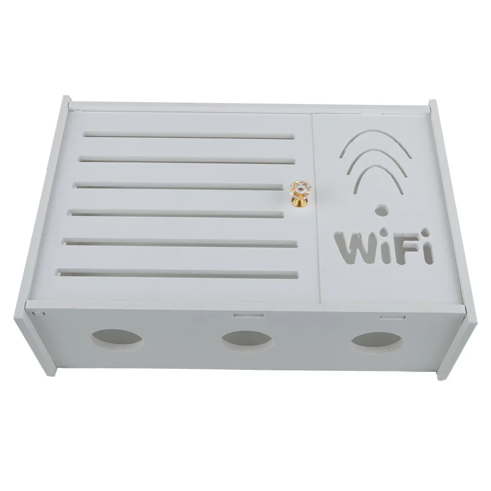Behälter Wireless Router Rack Wand-Wifi Aufbewahrung sbox Büro Medien Dekor Wohnzimmer TV Set-Top-Box Rack hängen Wandre gal